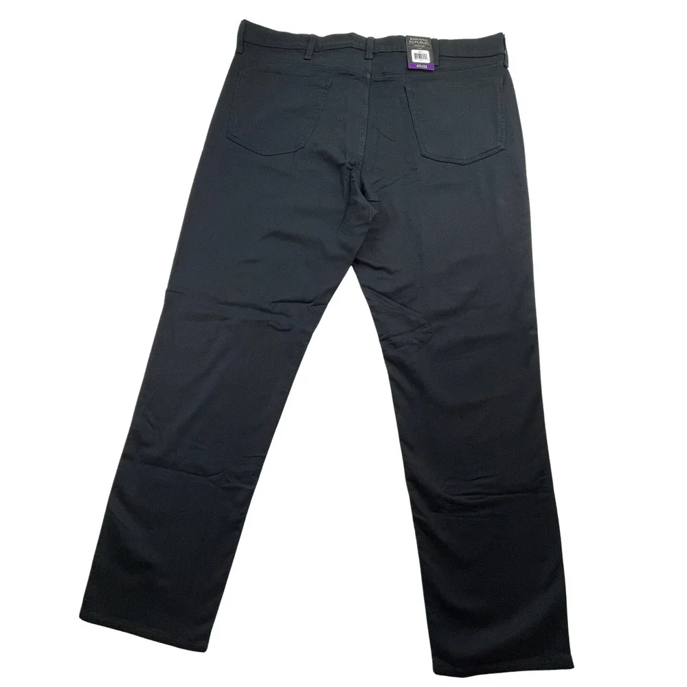 NWT Banana Republic Mens 40x32 5 Pocket Flat Front Slim Fit Stretch Pant‎ Black